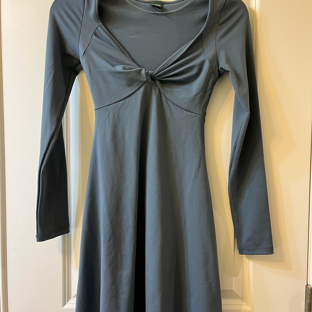 Elegant Long Sleeve Dress in Blue